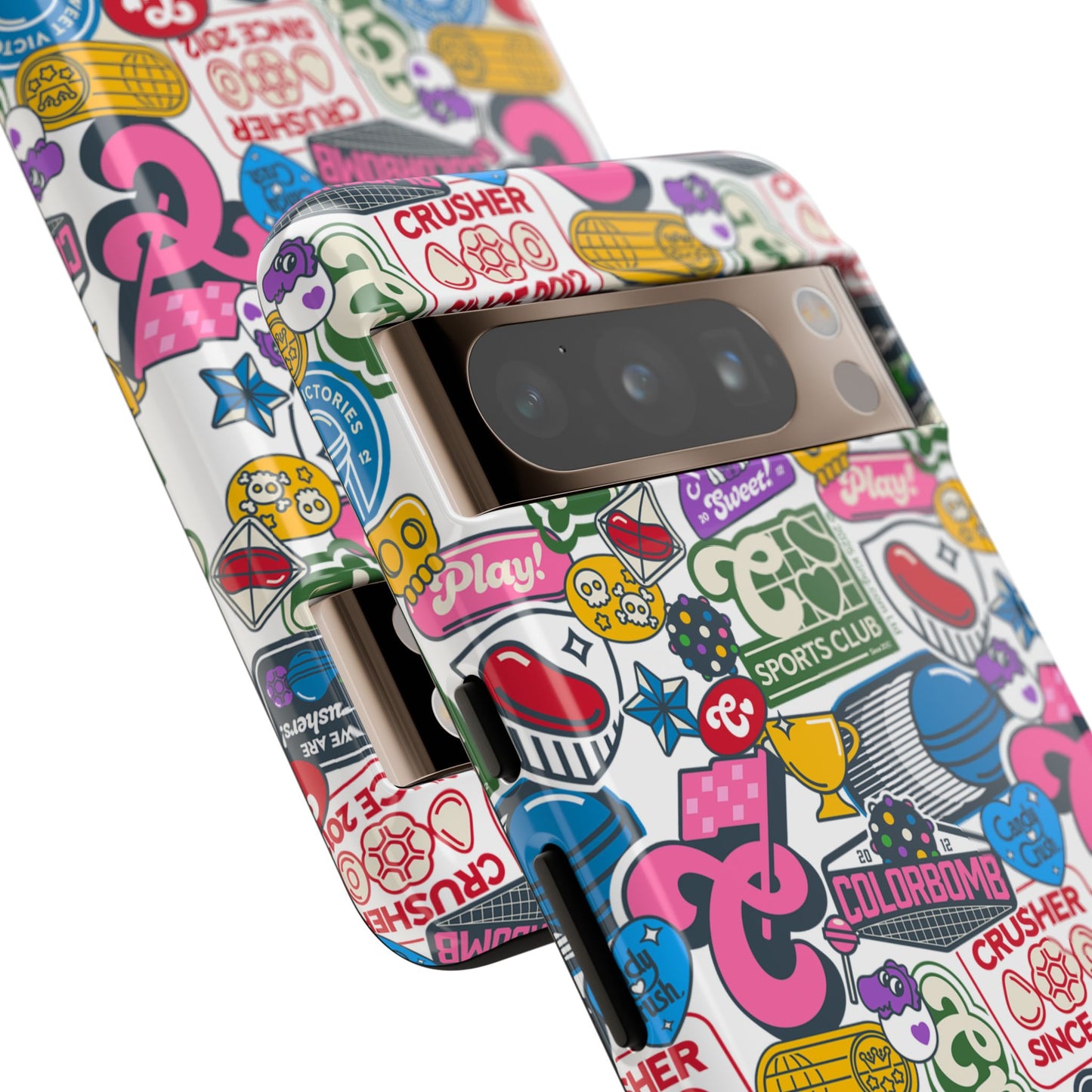 Candy Crush Sports Club Patches Tough Phone Case