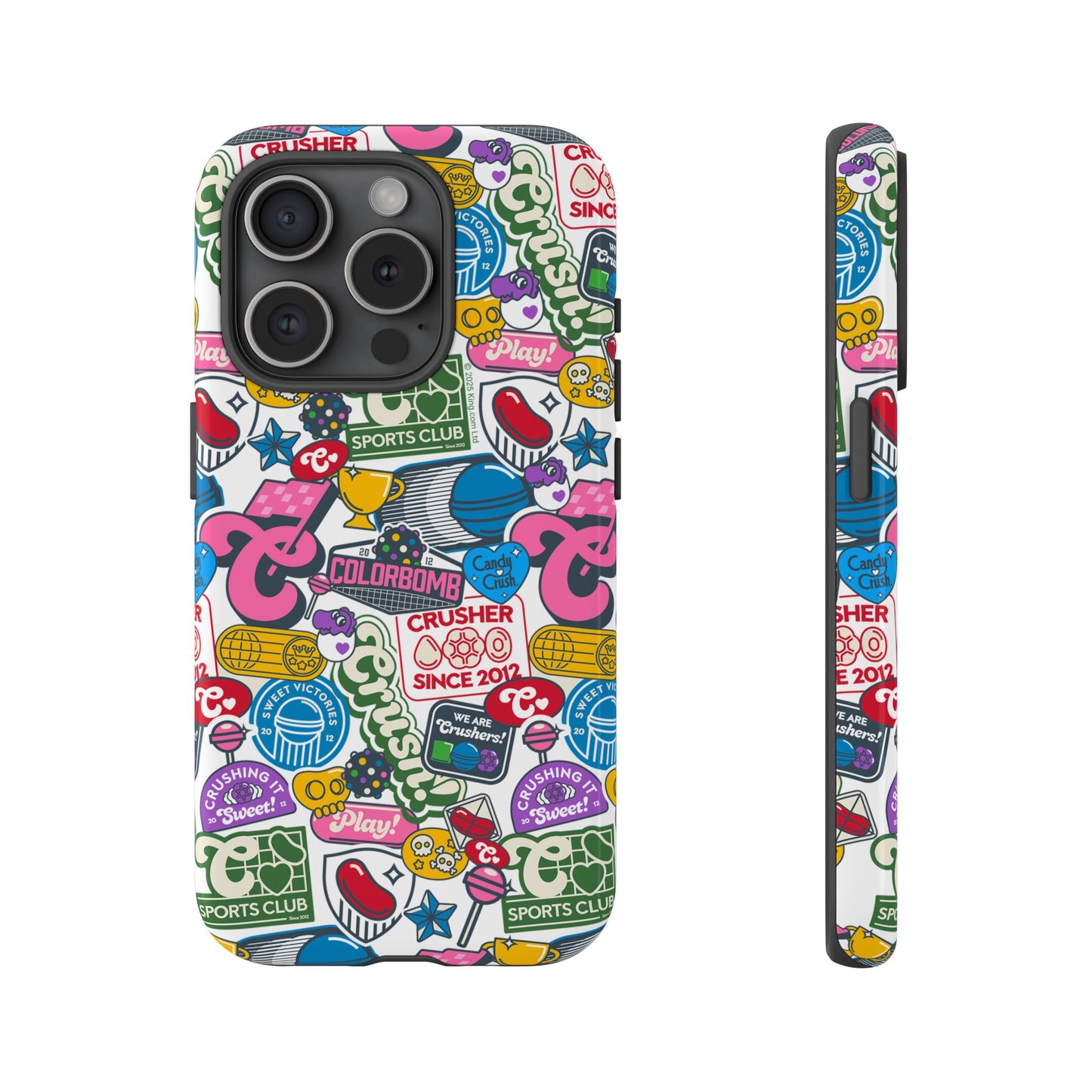 Candy Crush Sports Club Patches Tough Phone Case