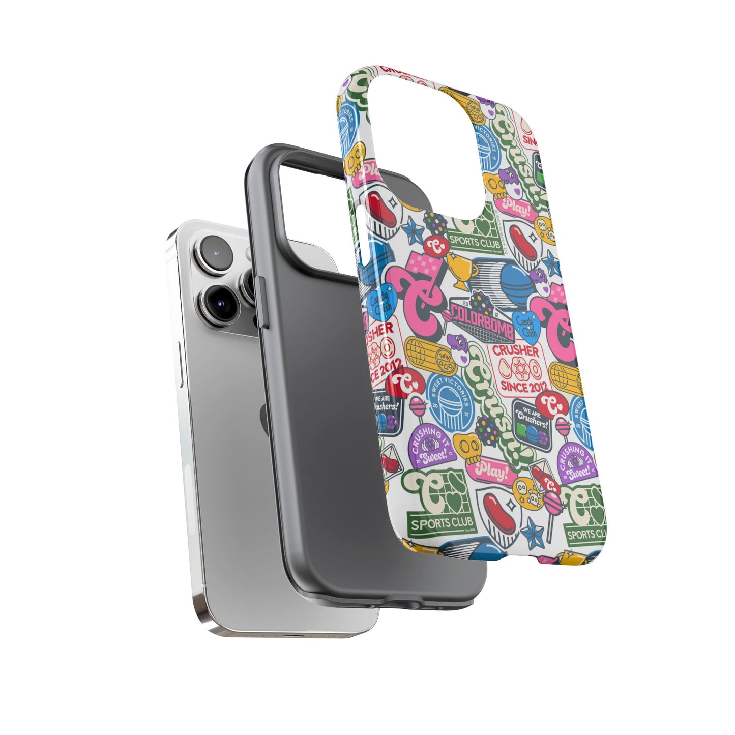 Candy Crush Sports Club Patches Tough Phone Case