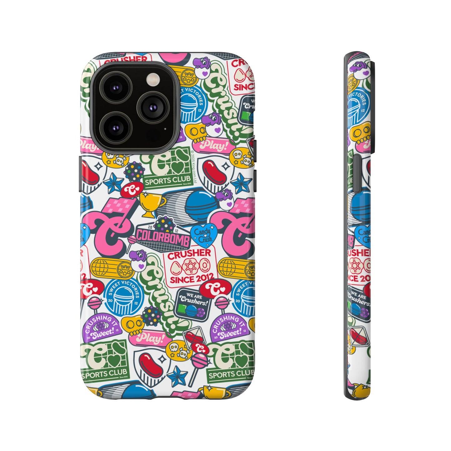 Candy Crush Sports Club Patches Tough Phone Case