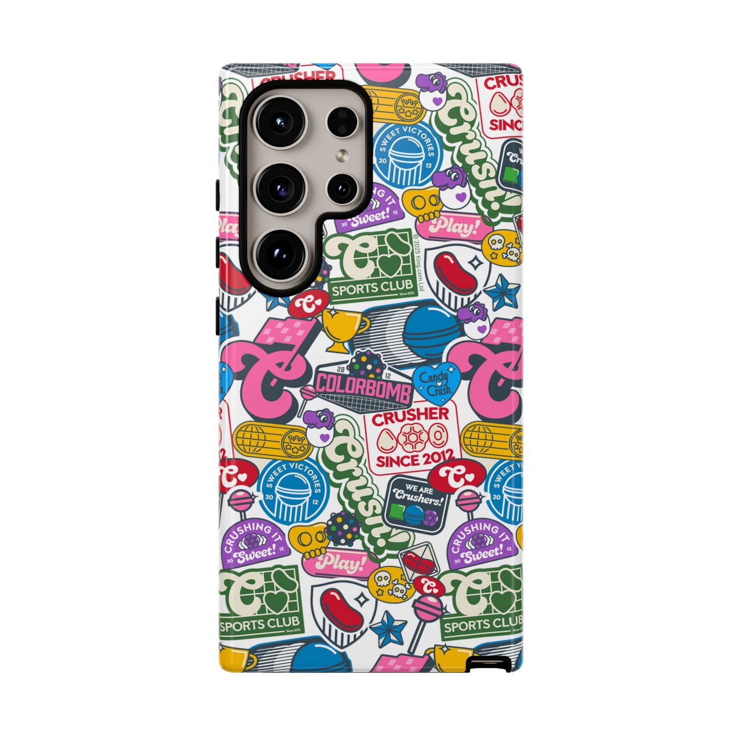 Candy Crush Sports Club Patches Tough Phone Case