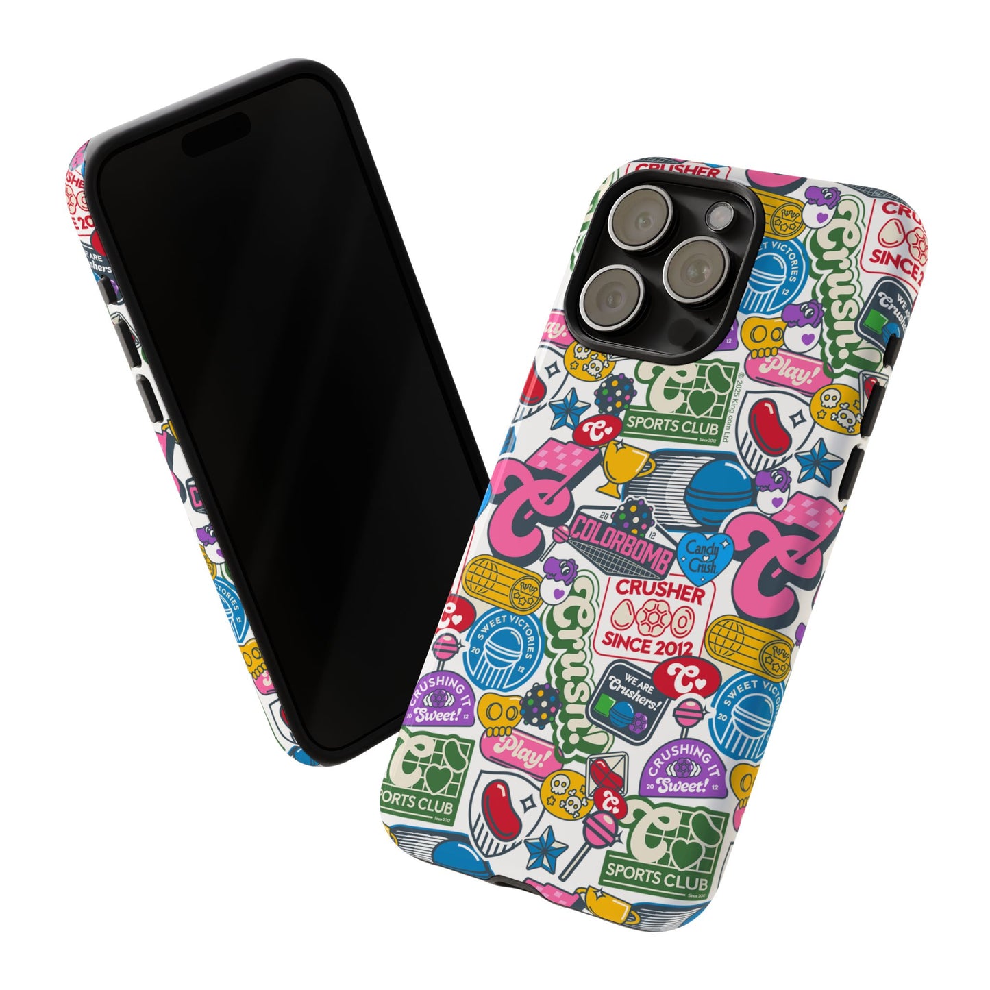 Candy Crush Sports Club Patches Tough Phone Case