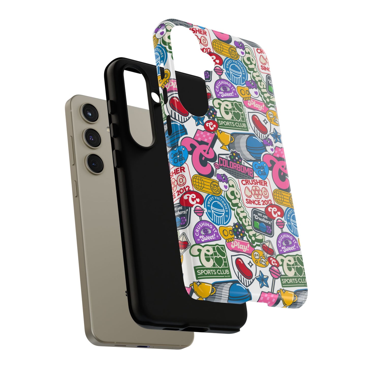 Candy Crush Sports Club Patches Tough Phone Case