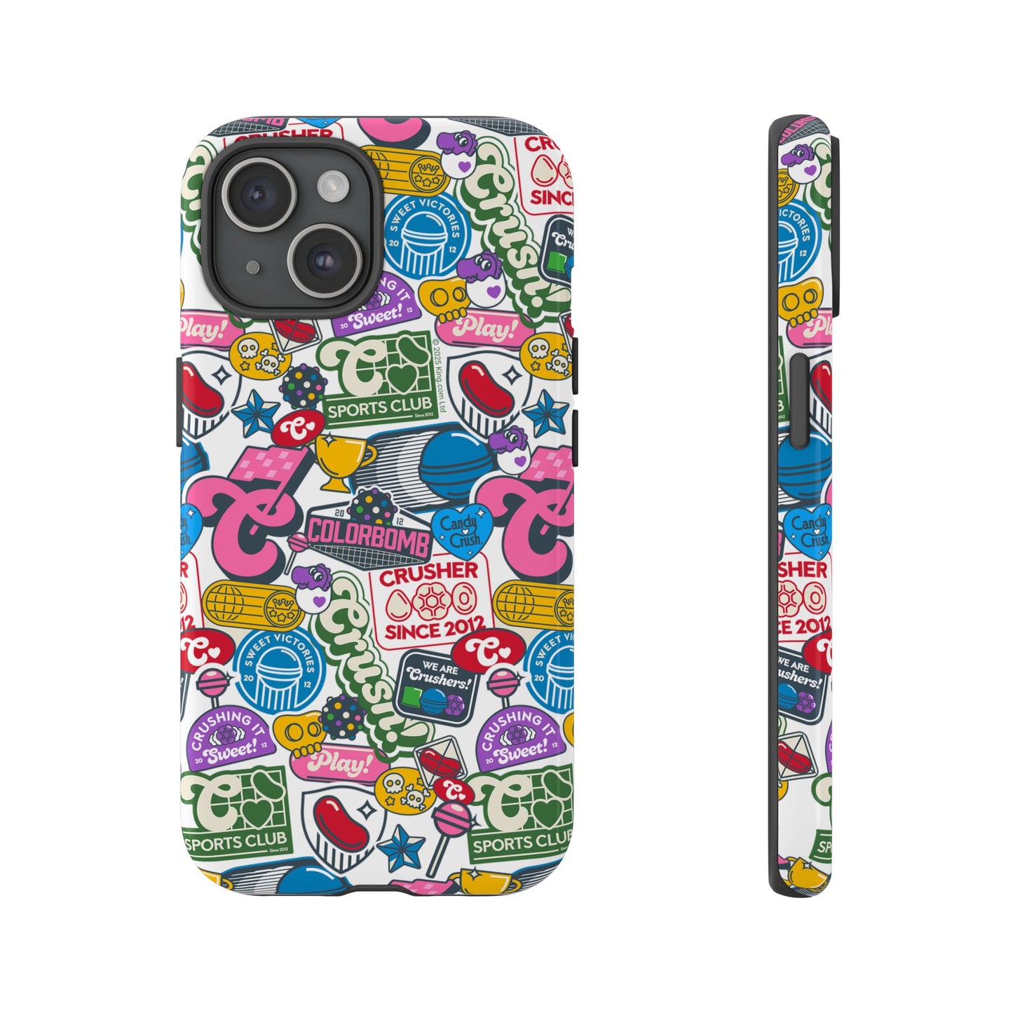 Candy Crush Sports Club Patches Tough Phone Case