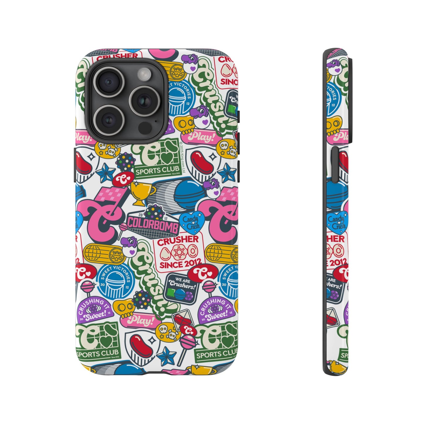Candy Crush Sports Club Patches Tough Phone Case