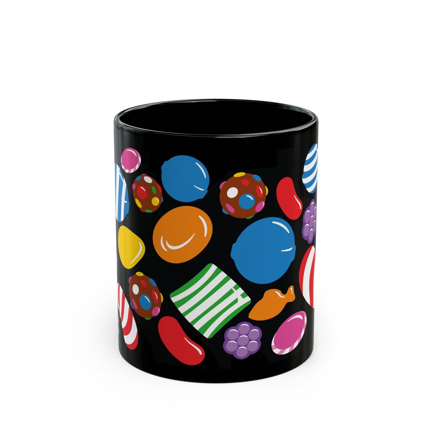 Candy Crush Candies Black Mug