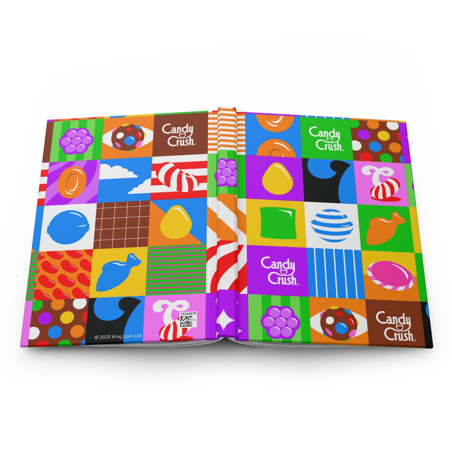 Candy Crush Pop Grid Hardcover Journal