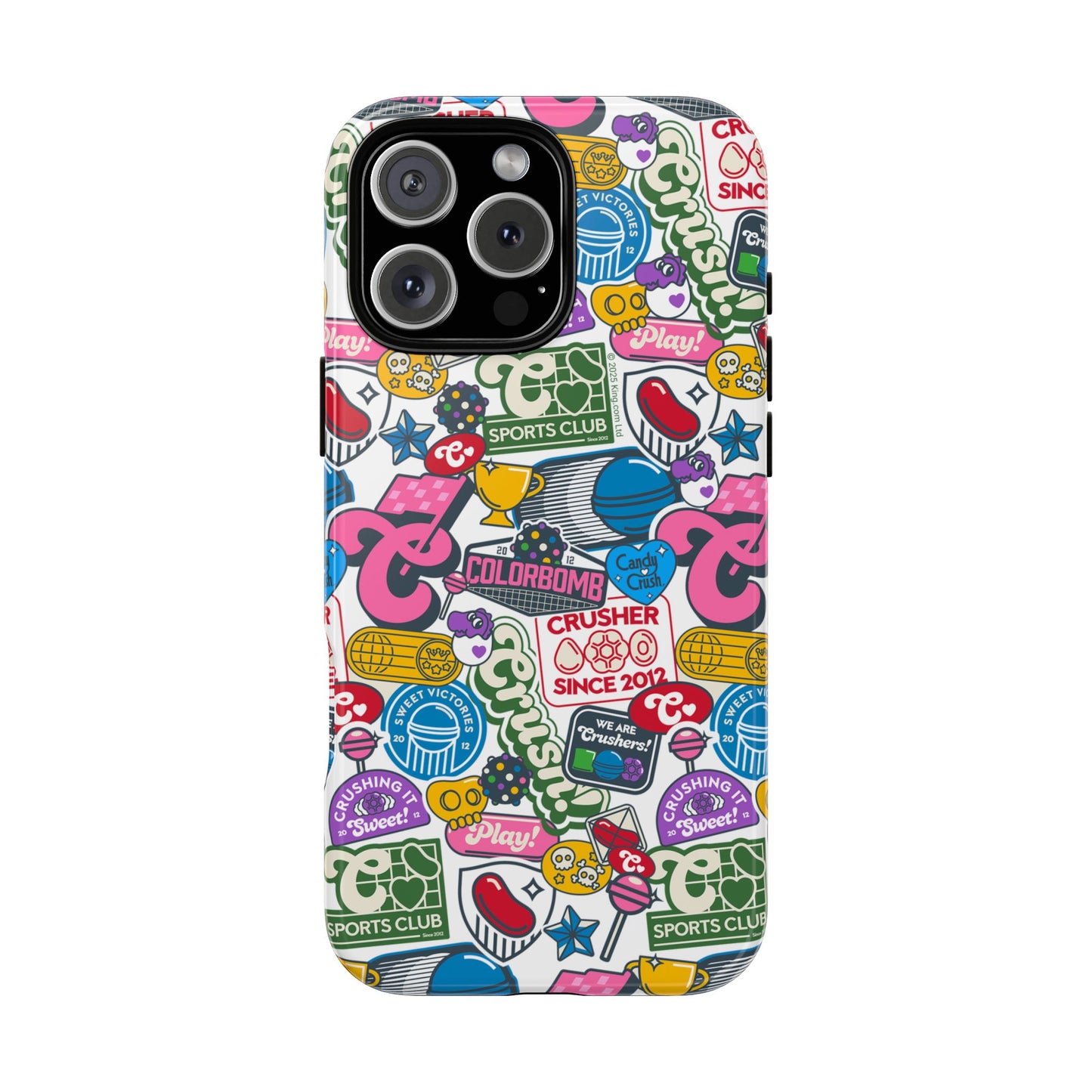 Candy Crush Sports Club Patches Tough Phone Case