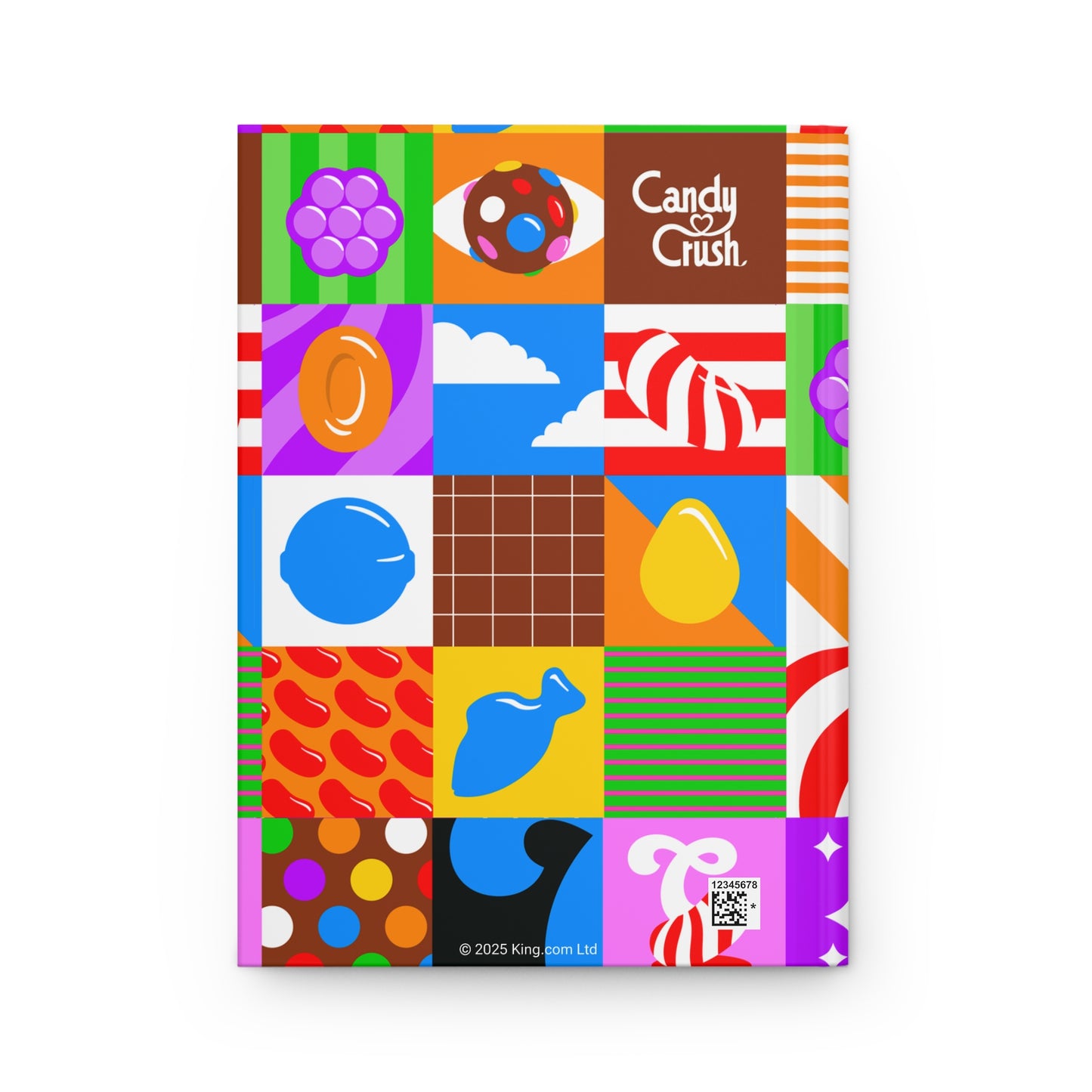 Candy Crush Pop Grid Hardcover Journal