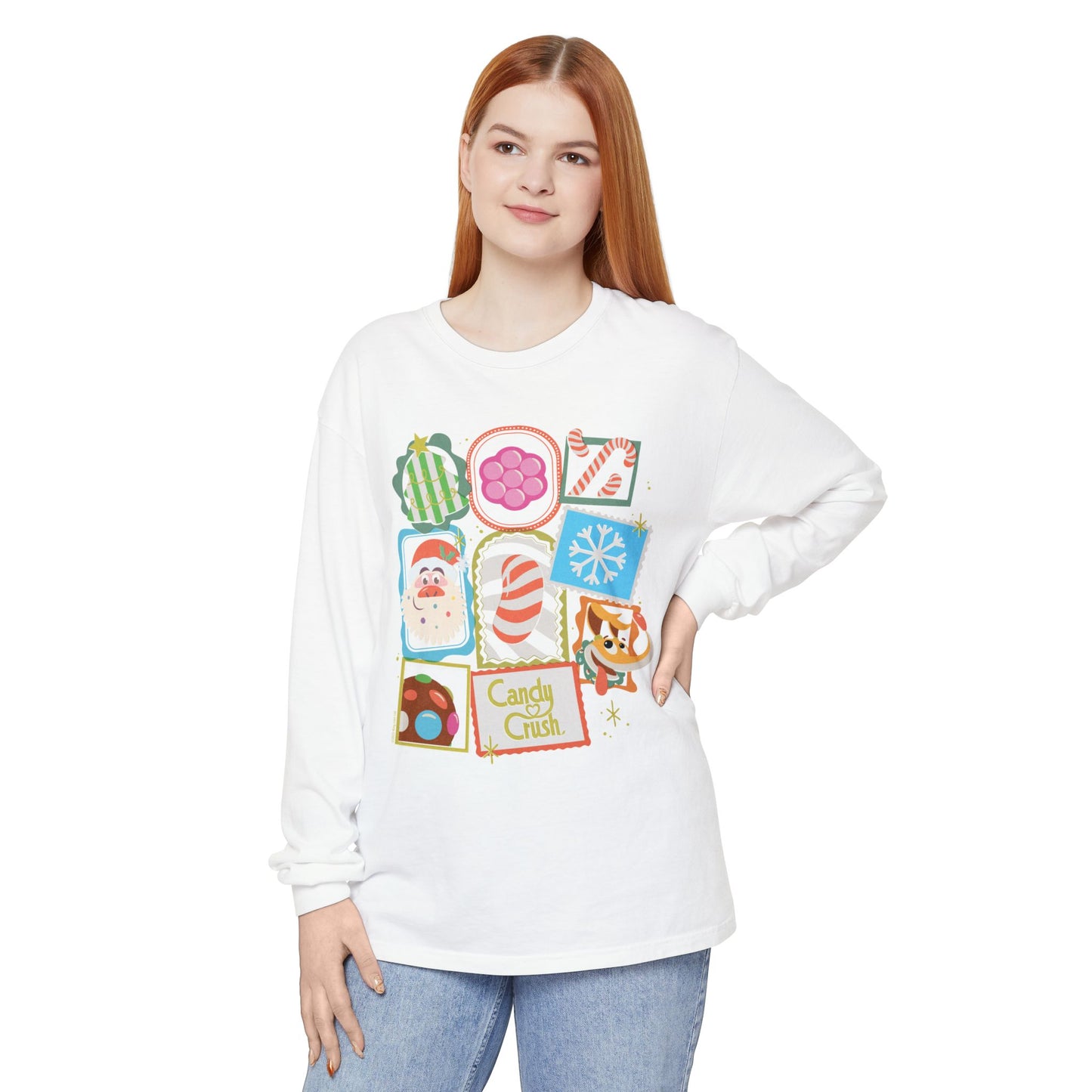 Candy Crush Long Sleeve T-Shirt Holiday