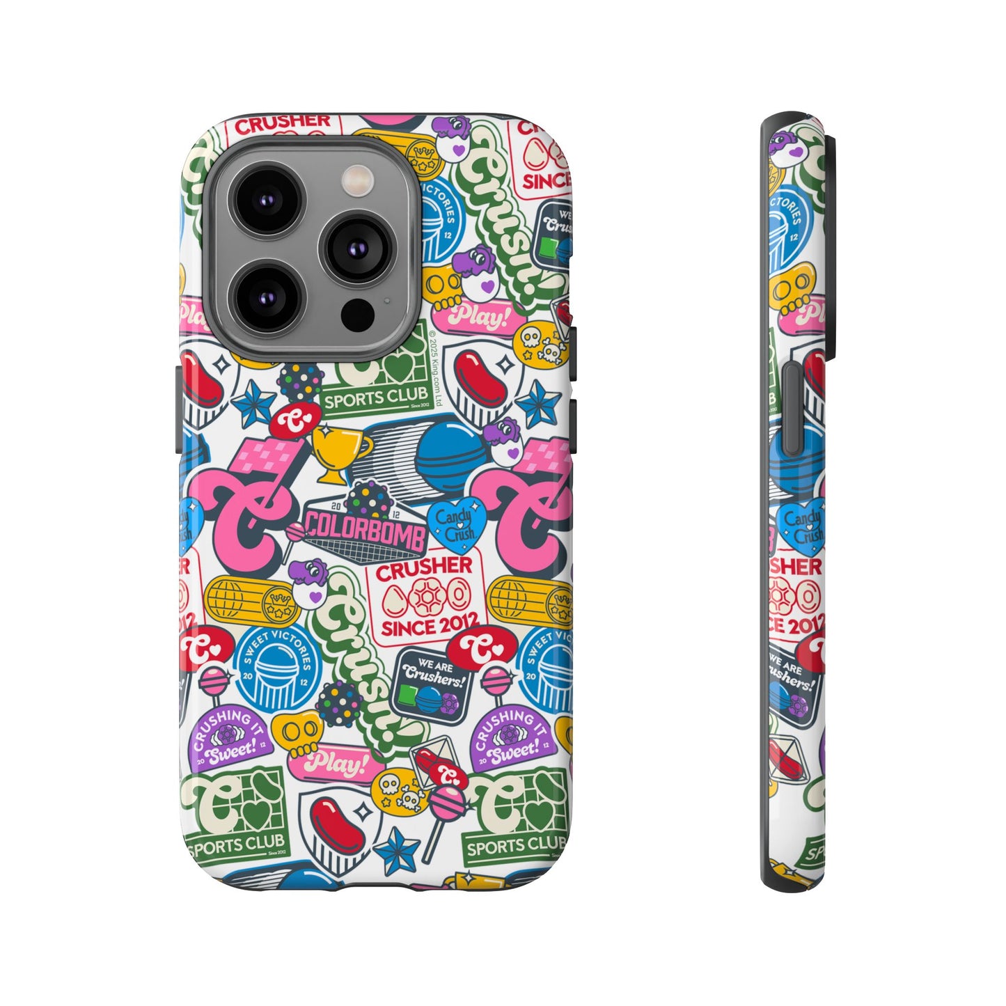 Candy Crush Sports Club Patches Tough Phone Case