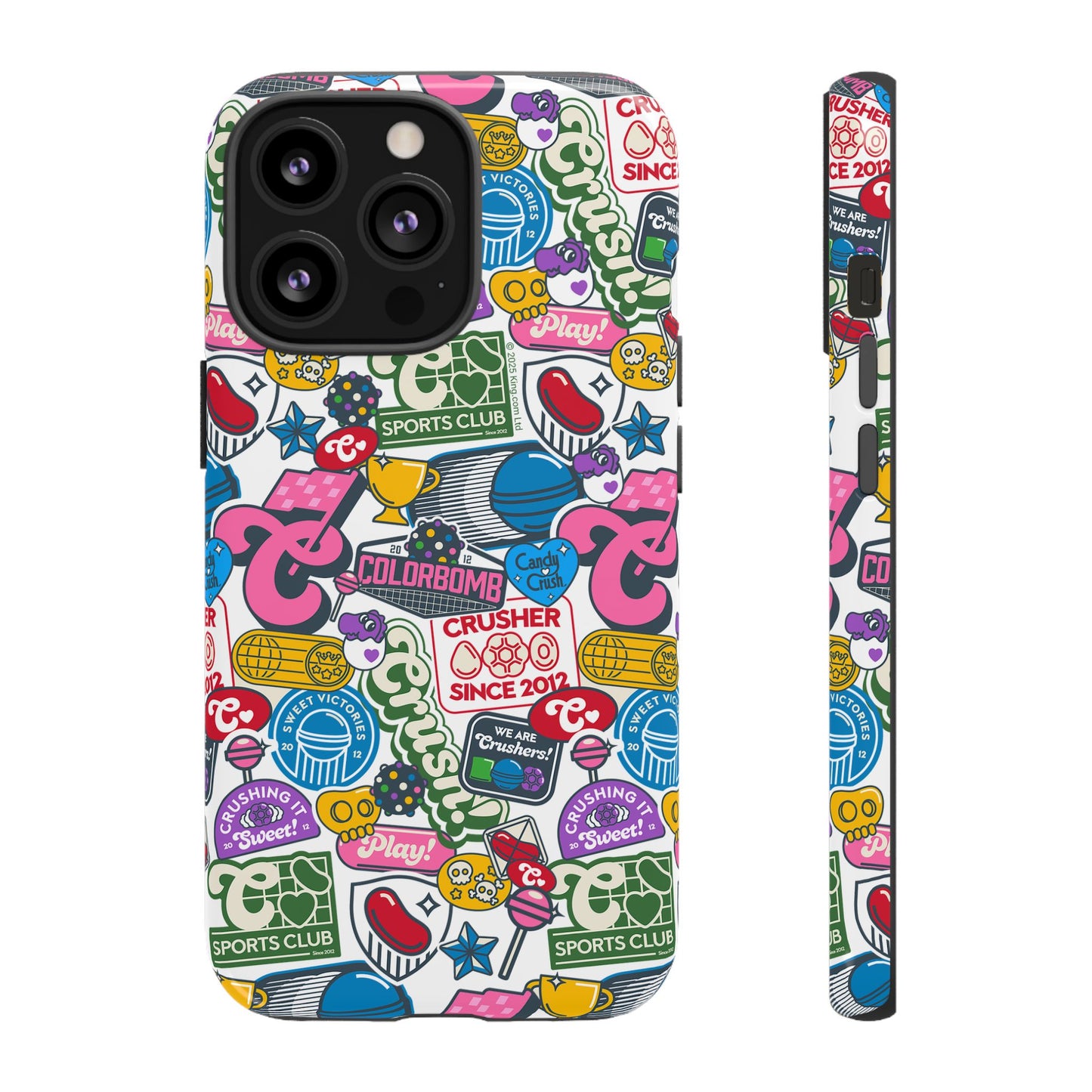 Candy Crush Sports Club Patches Tough Phone Case