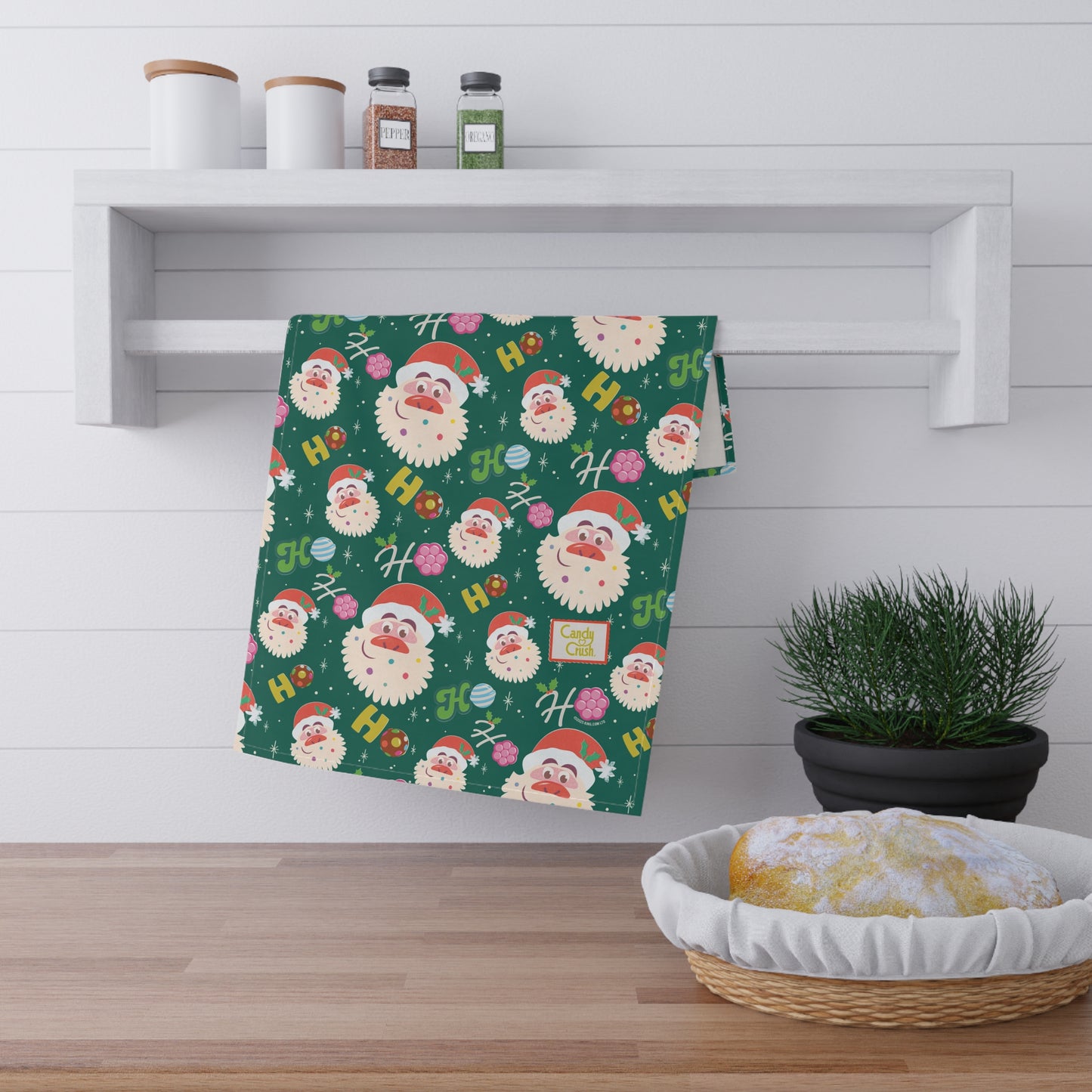Candy Crush Kitchen Towel Holiday