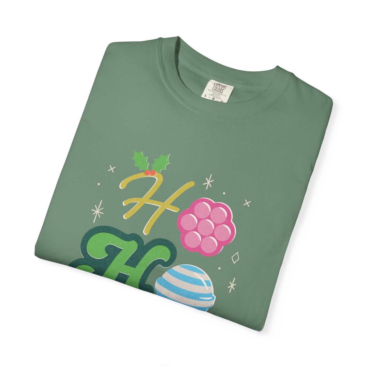 Candy Crush Comfort Colors T-Shirt Ho, Ho, Ho