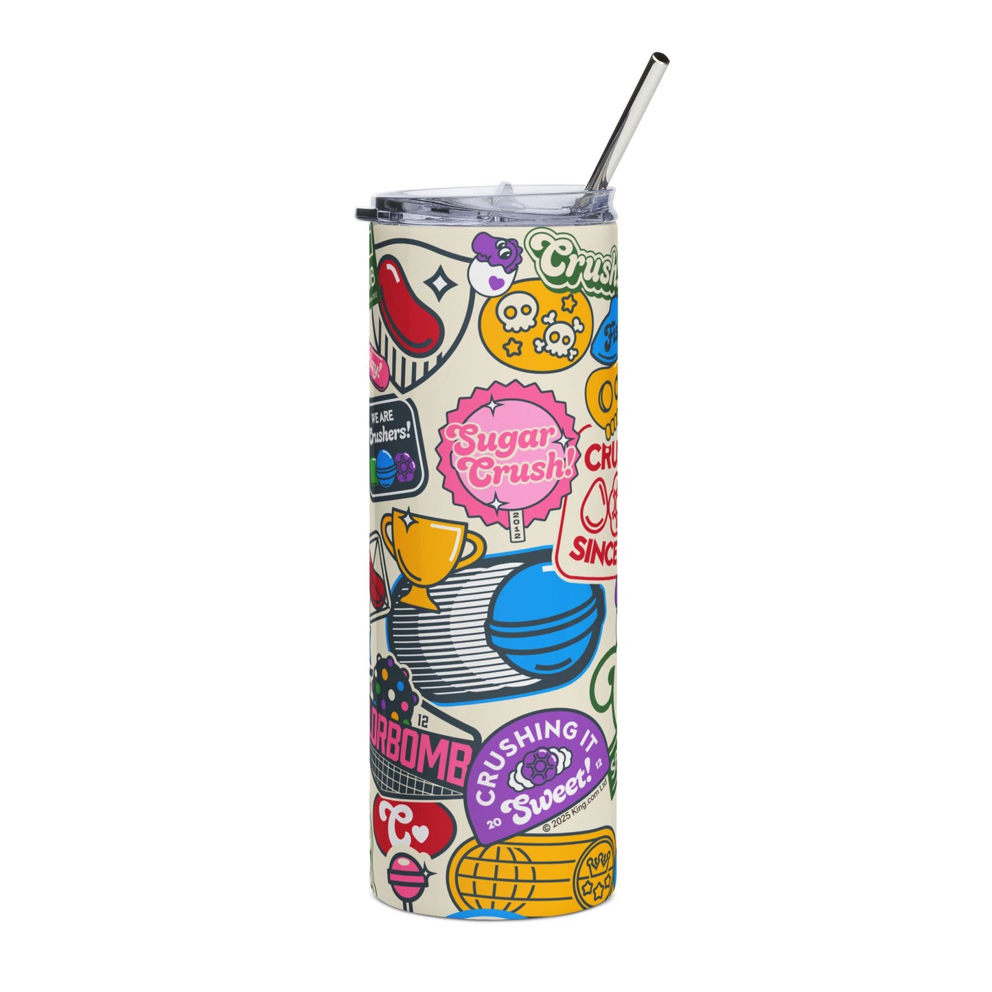 Candy Crush Sports Club Patches Stainless Steel Tumbler