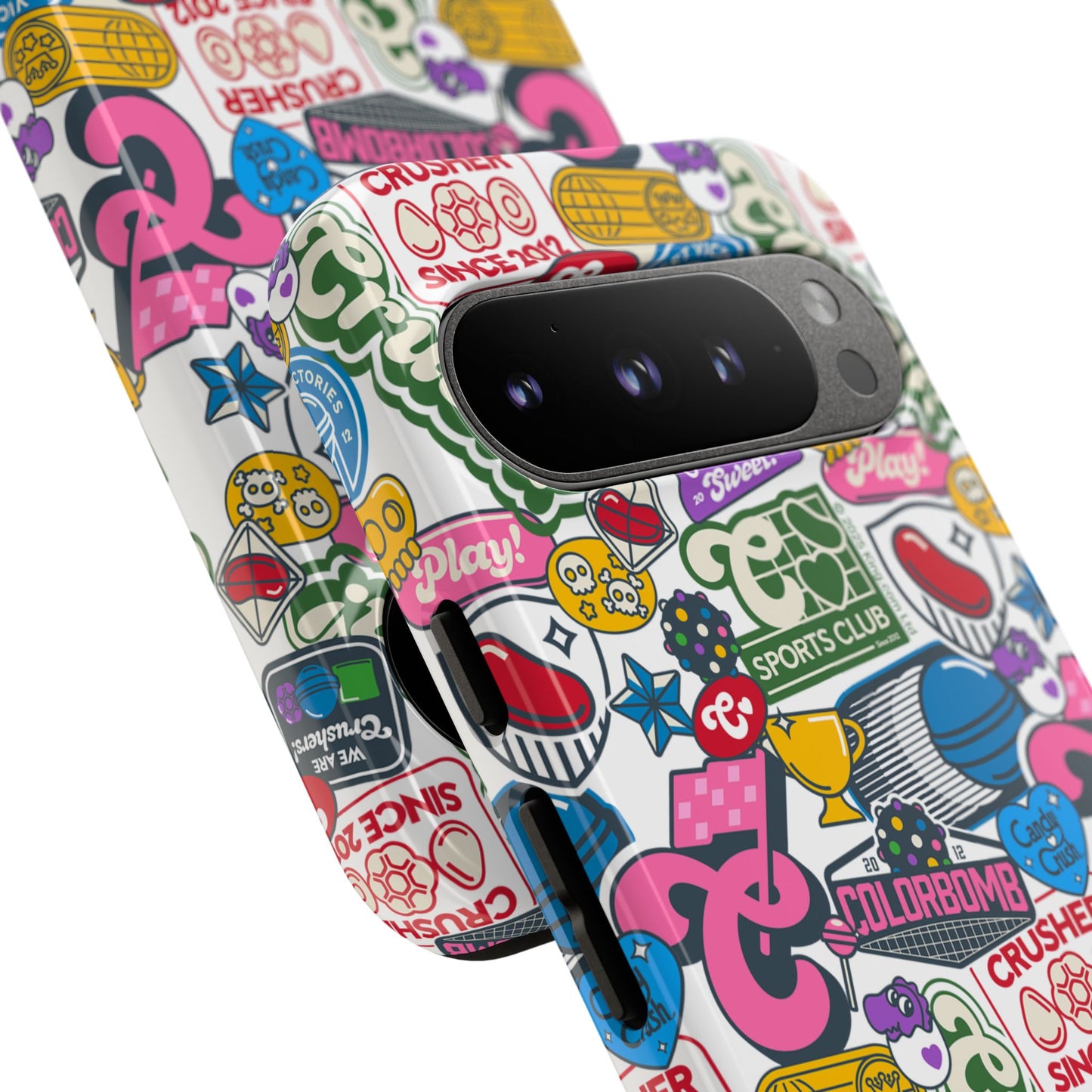 Candy Crush Sports Club Patches Tough Phone Case