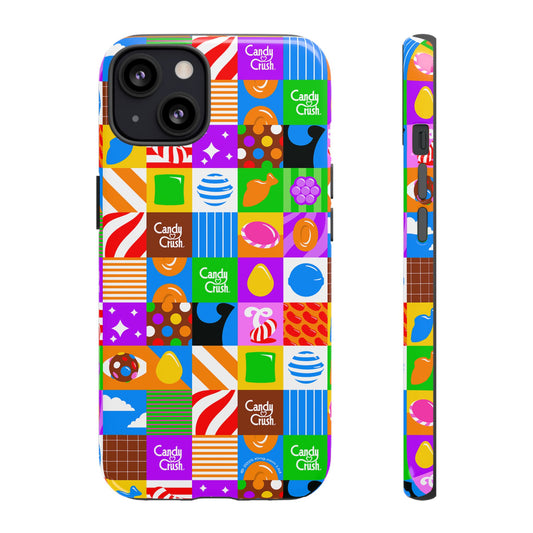 Candy Crush Pop Grid Tough Phone Case