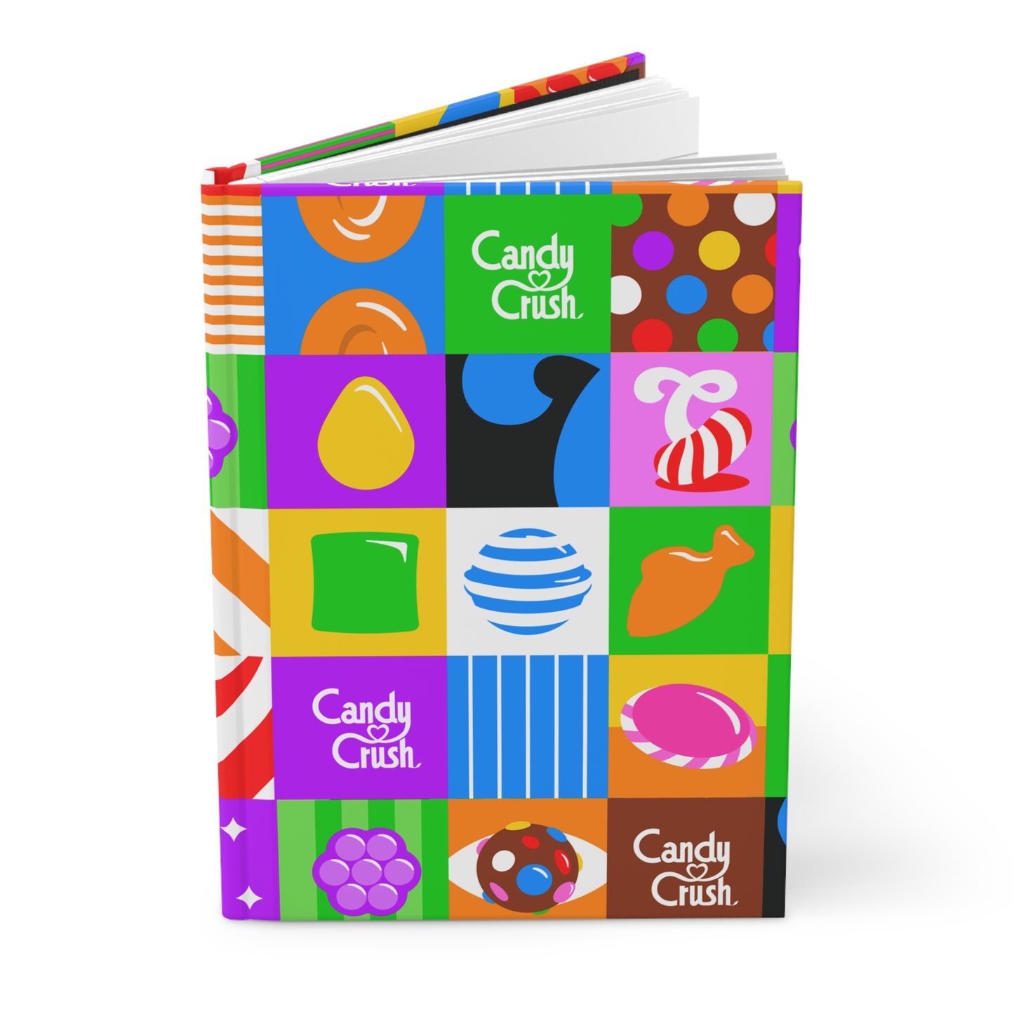 Candy Crush Pop Grid Hardcover Journal