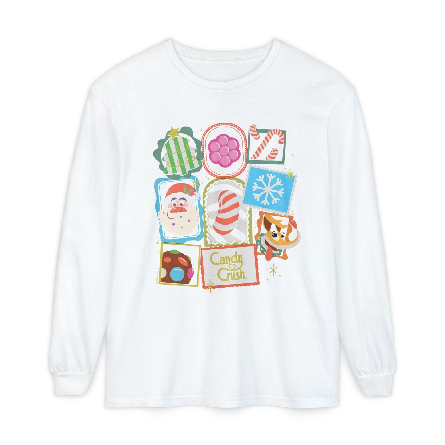 Candy Crush Long Sleeve T-Shirt Holiday