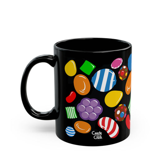 Candy Crush Candies Black Mug