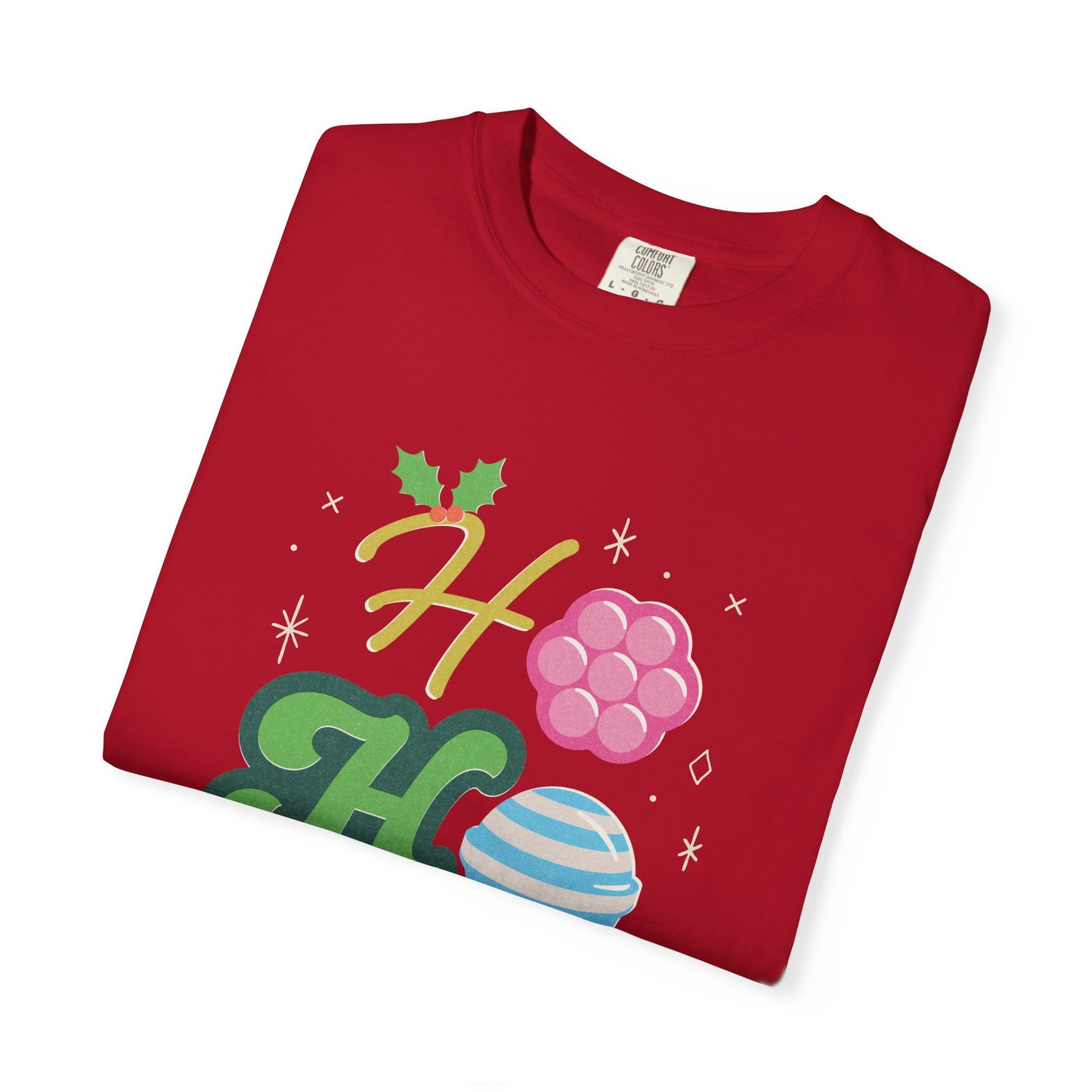 Candy Crush Comfort Colors T-Shirt Ho, Ho, Ho