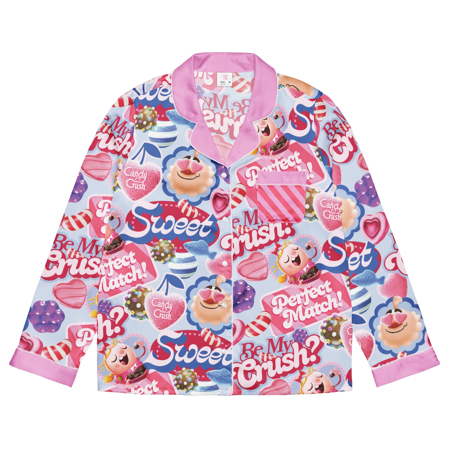 Candy Crush Women’s Pajama Top Be My Crush?