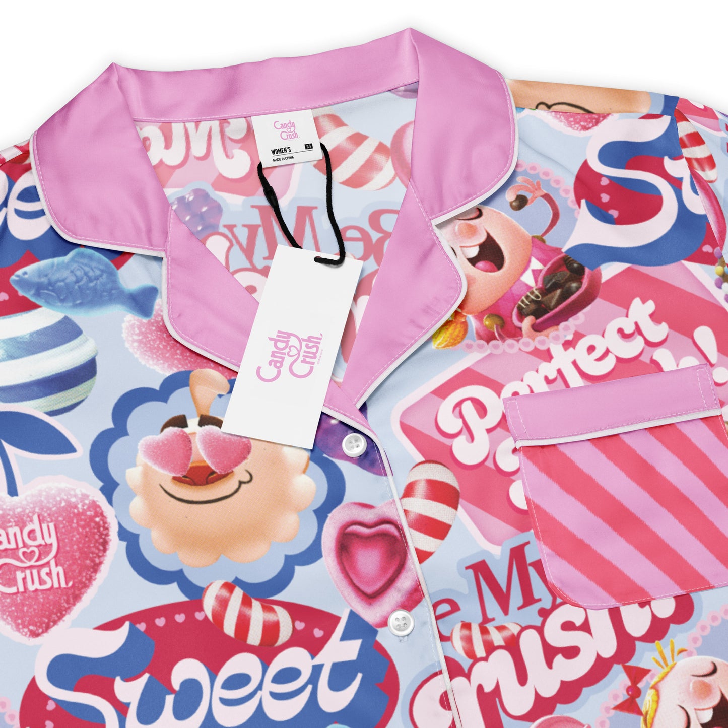 Candy Crush Women’s Pajama Top Be My Crush?