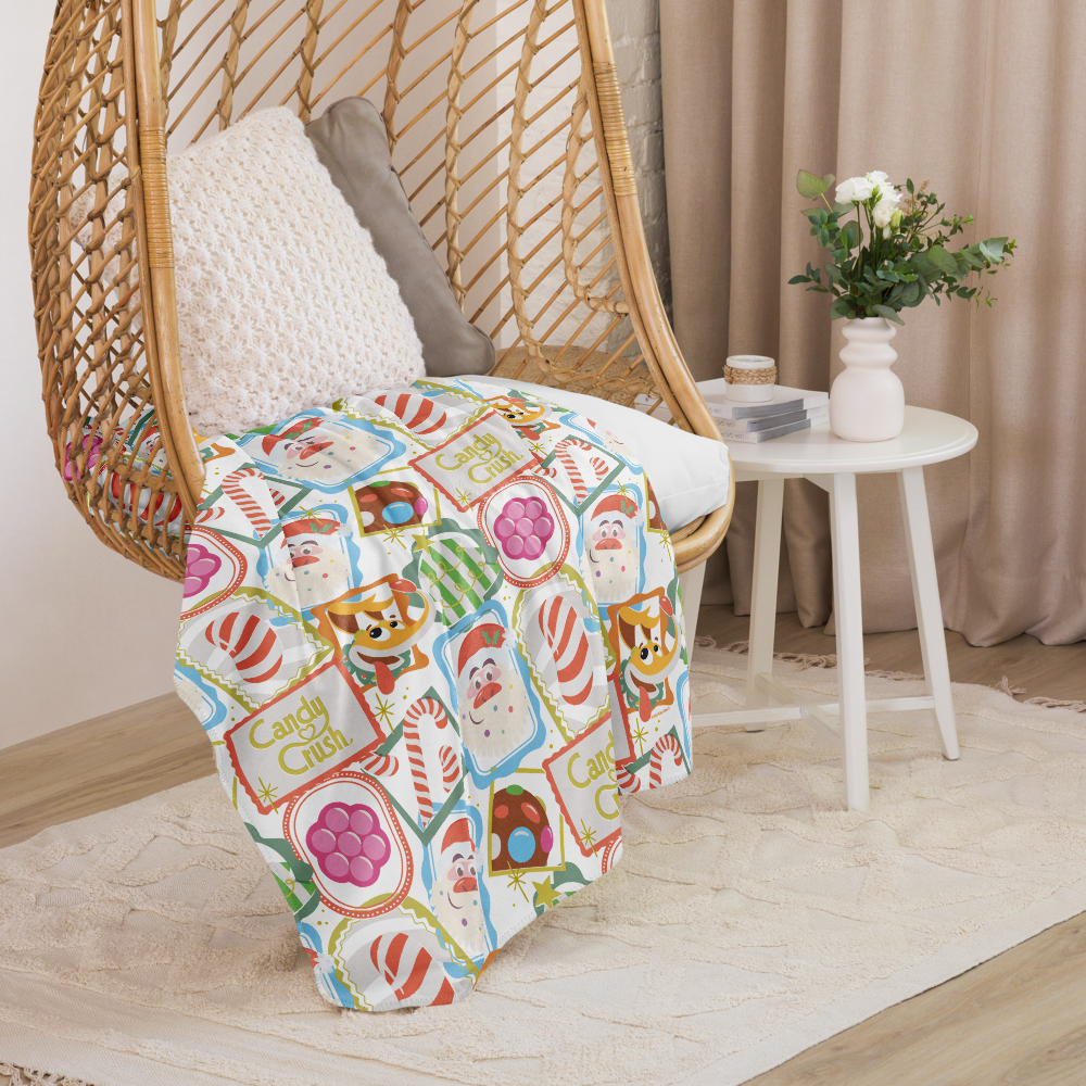 Candy Crush Blanket Holiday