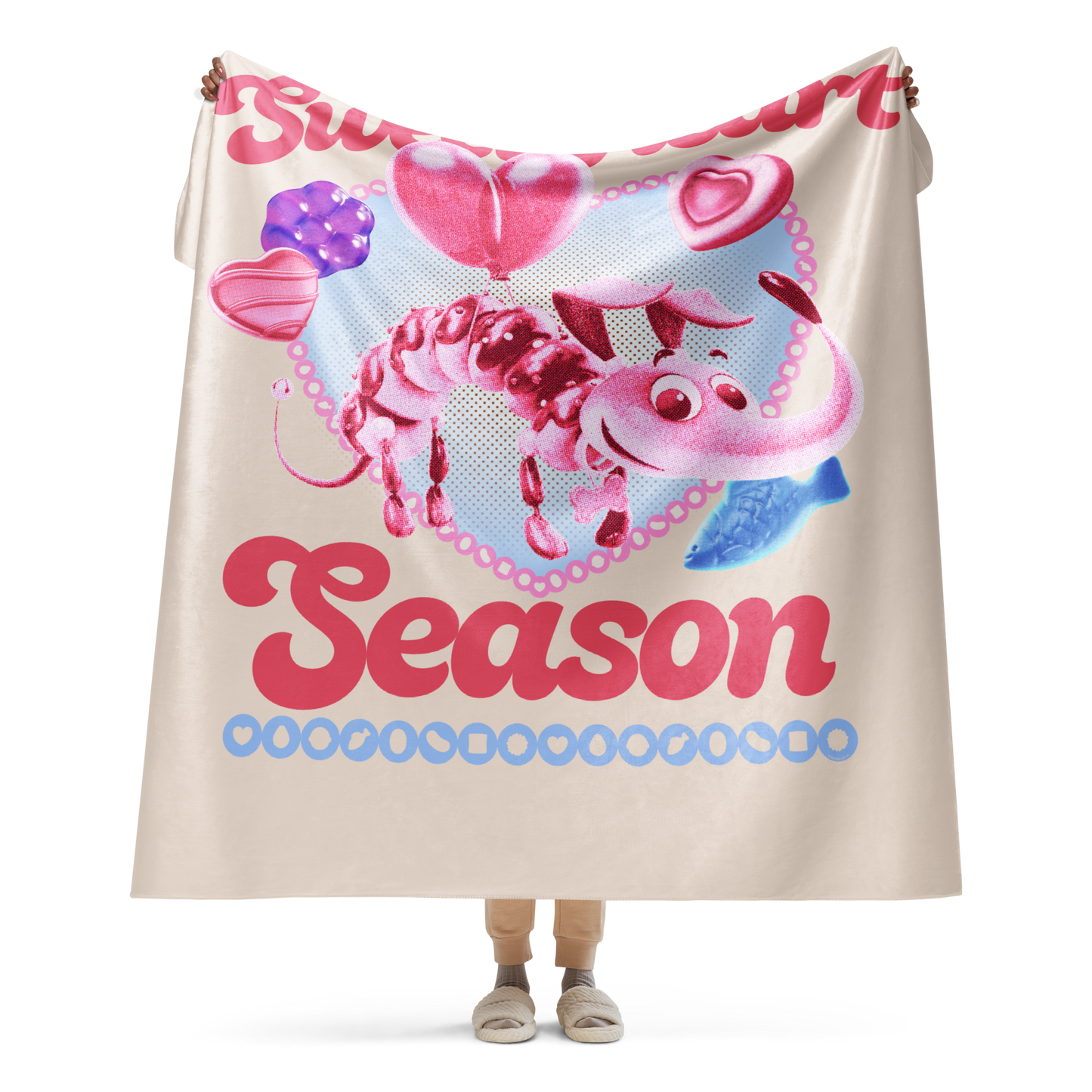 Candy Crush Blanket Sweet Heart Season