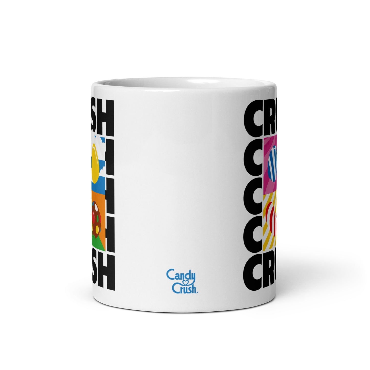 Candy Crush White Mug Crush, Crush, Crush