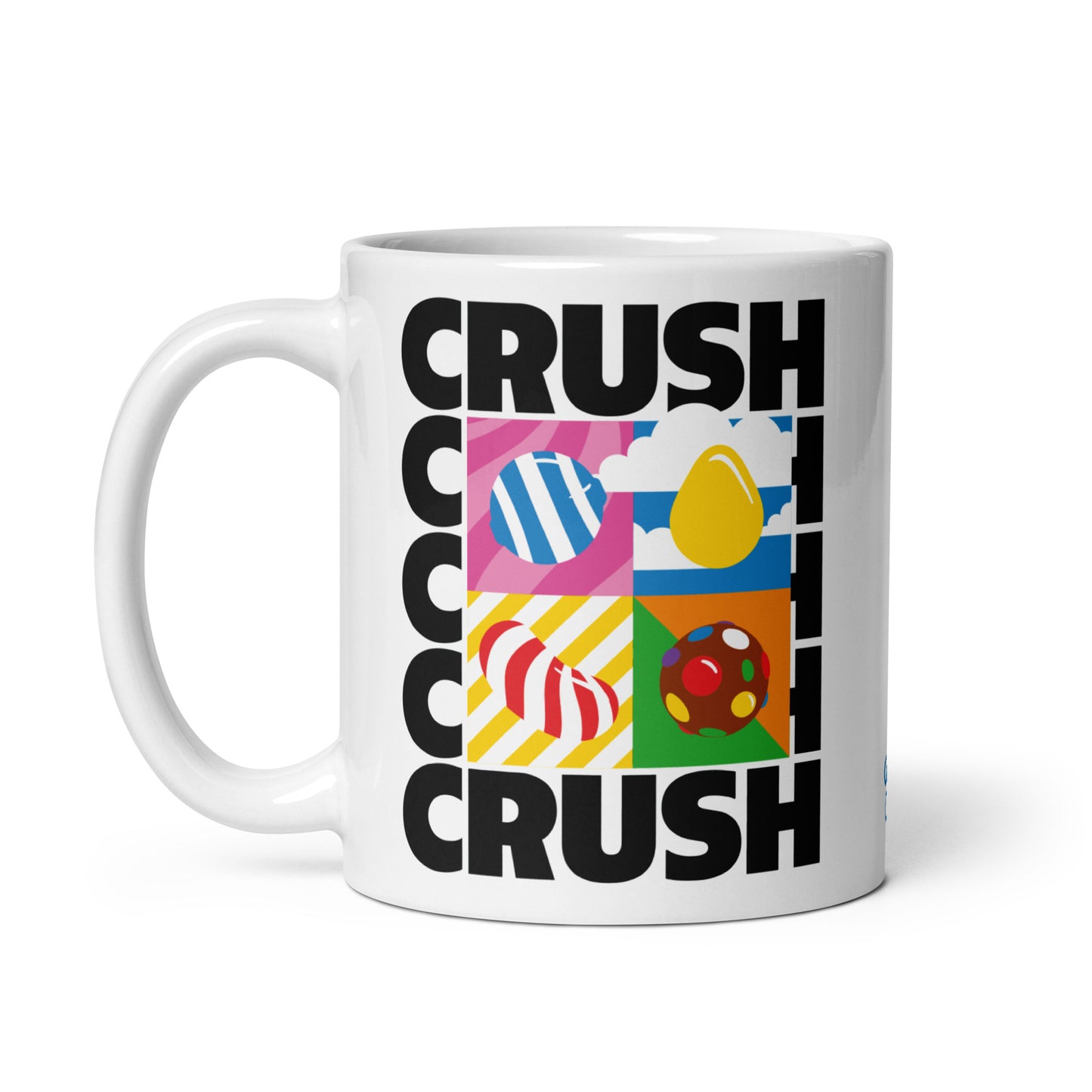 Candy Crush White Mug Crush, Crush, Crush