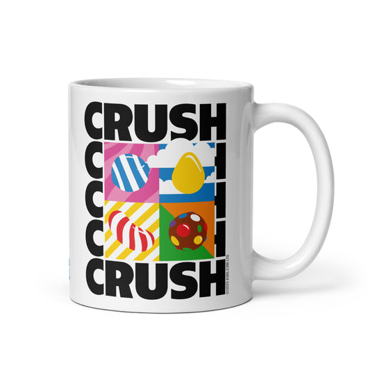 Candy Crush White Mug Crush, Crush, Crush